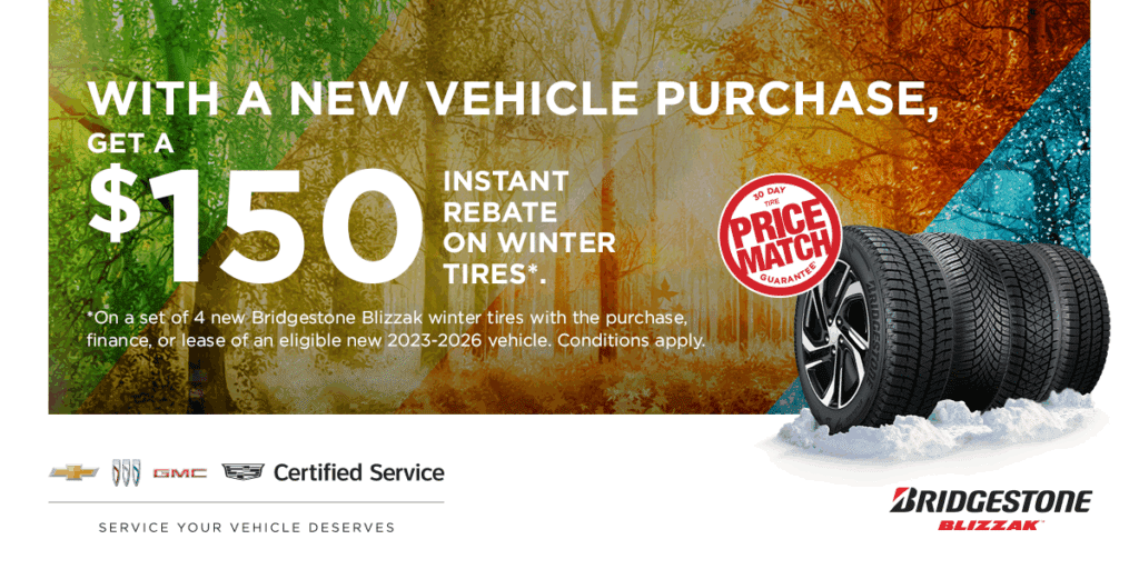 GET A $150 INSTANT REBATE ON WINTER TIRES*